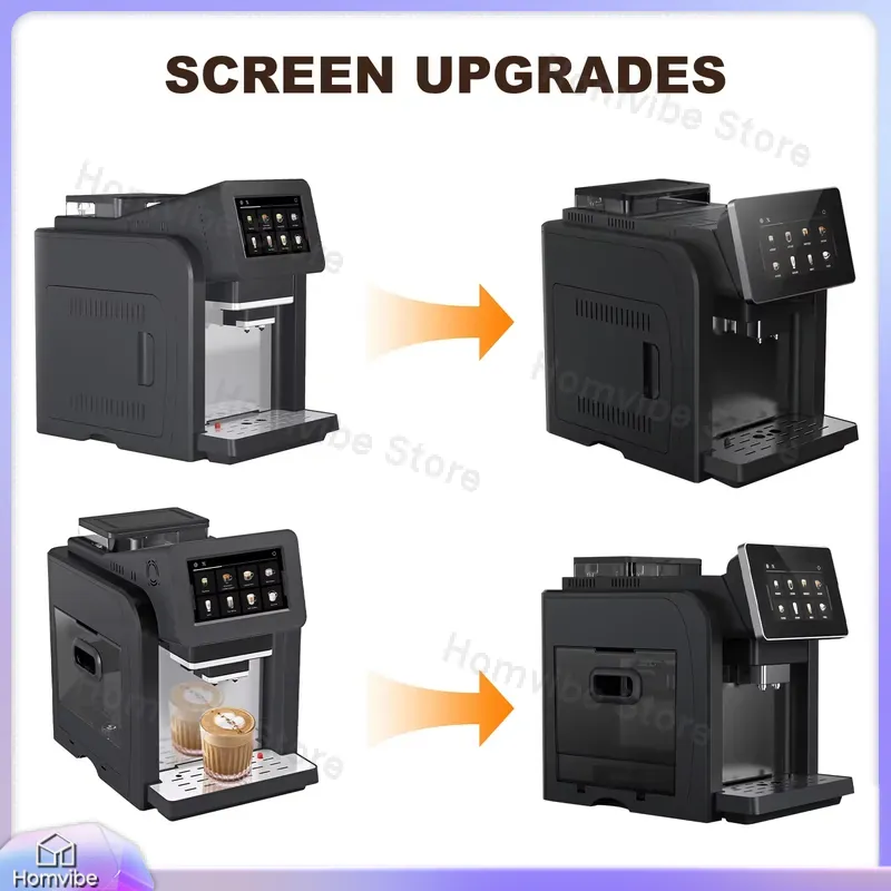 Milk Frother Automatic - 7 Inch Color Touchscreen Automatic Espresso