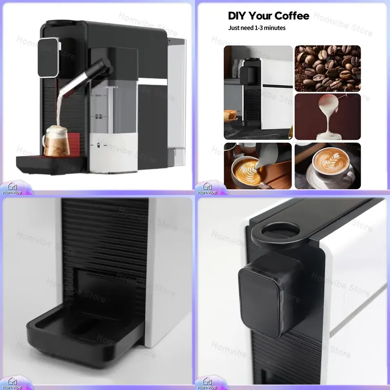 Milk Frother Automatic - Smart Portable Espresso with Milk Frother