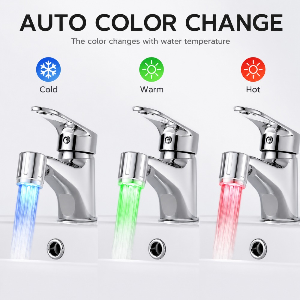 1/5Pcs LED Faucet Head with Au - Kitchen Appliances Offers recension och pris