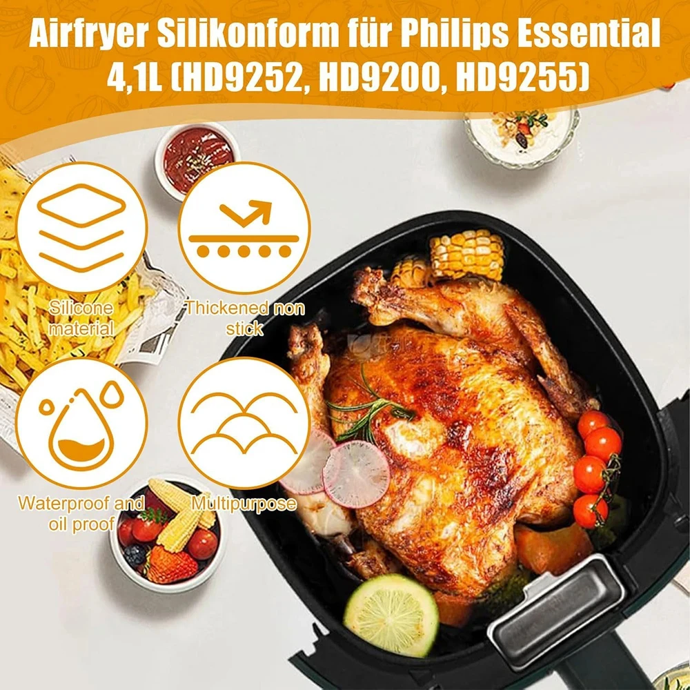 17cm Silicone Air Fryer Mold - - Air Fryer 5L Digital recension och pris