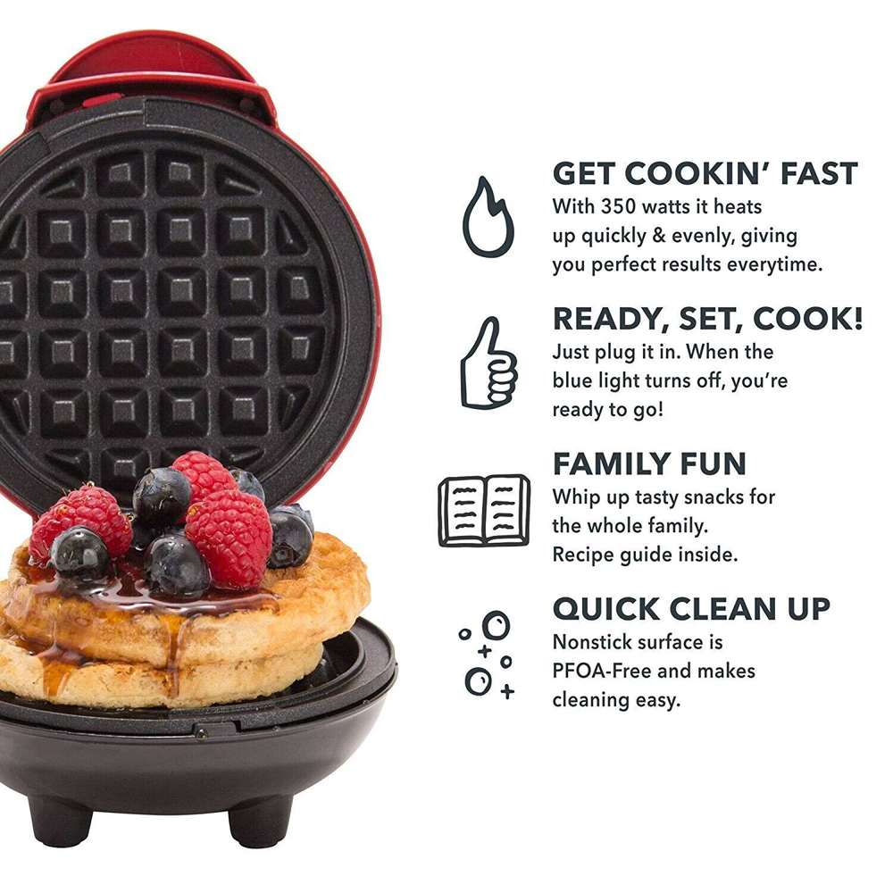 Mini Waffle Maker Bubble Egg C - Kitchen Appliances Small recension och pris
