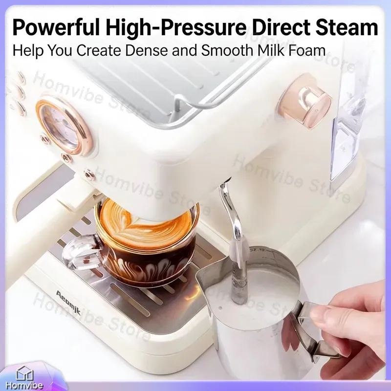 20 Bar Semi-Automatic Espresso - Milk Frother Automatic recension och pris