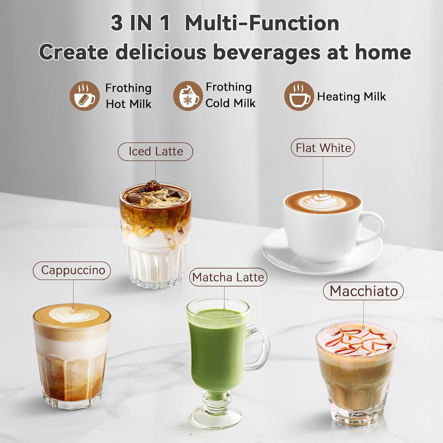 Electric Milk Frother Stainles - Milk Frother Automatic recension och pris