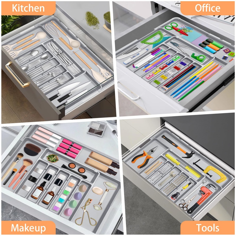 Grey Expandable Kitchen Utensi - Kitchen Appliances Large recension och pris
