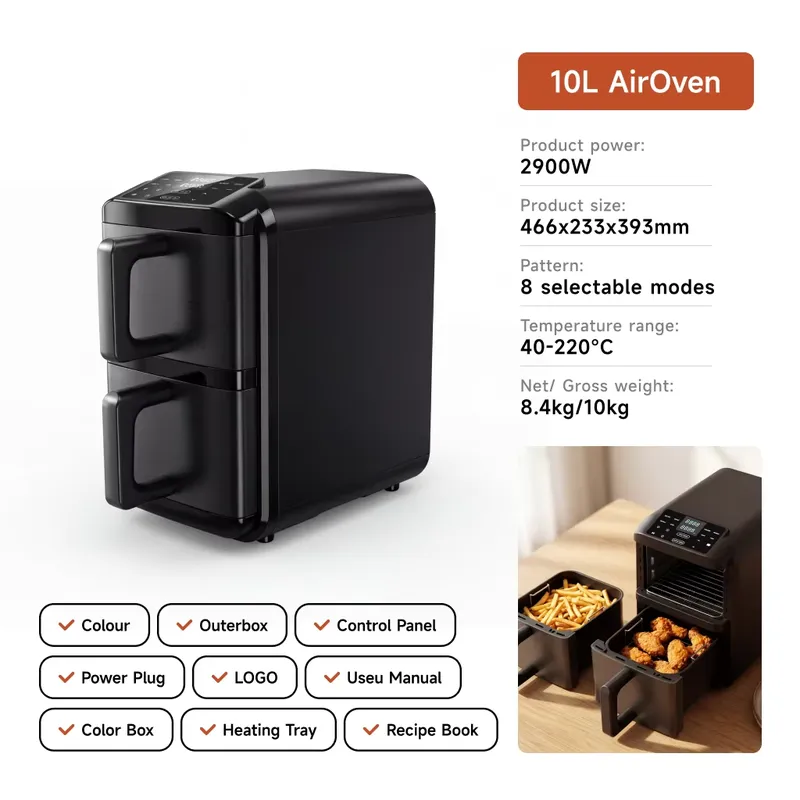 For Double Boiler 5L+5L 10L To - Air Fryer 5L Digital recension och pris