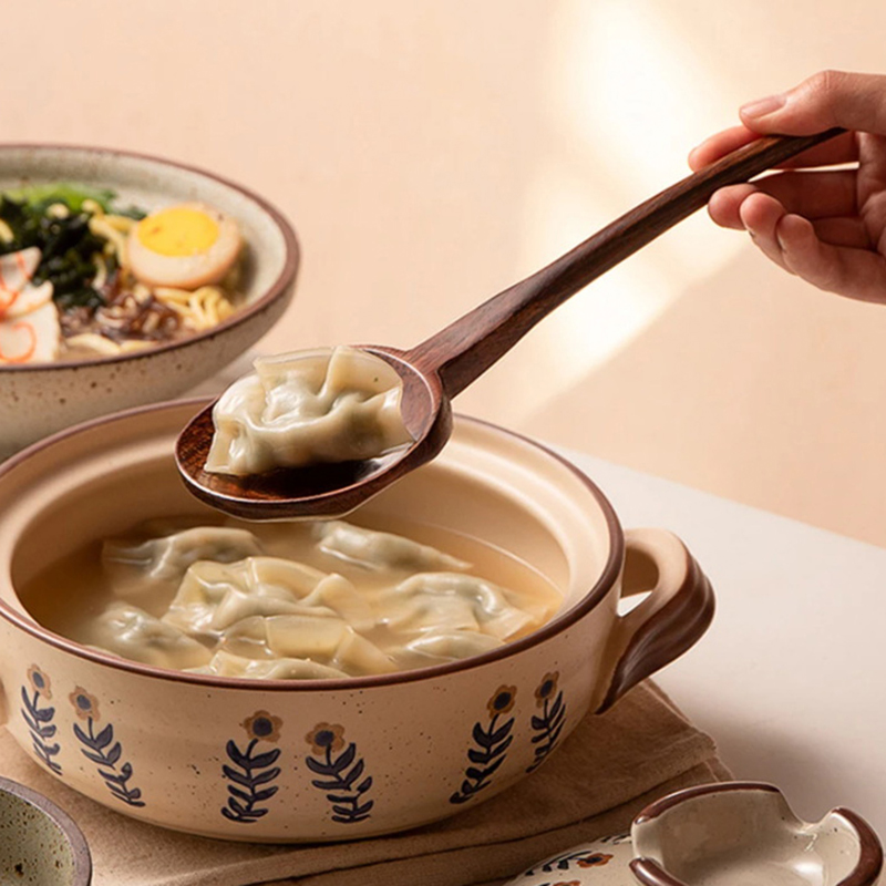 Long Handle Ramen Wooden Spoon - Kitchen Appliances Large recension och pris