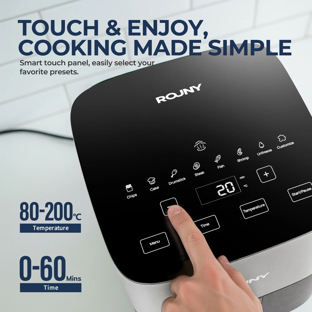 Digital Air Fryer with Visible - Air Fryer 5L Digital recension och pris