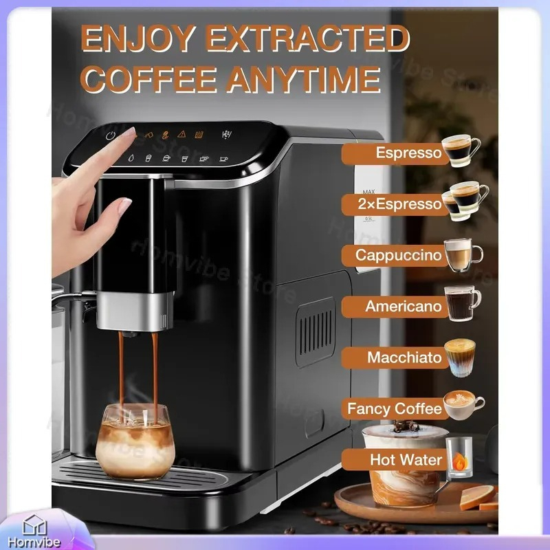20 Bar Fully Automatic Espress - Milk Frother Automatic recension och pris