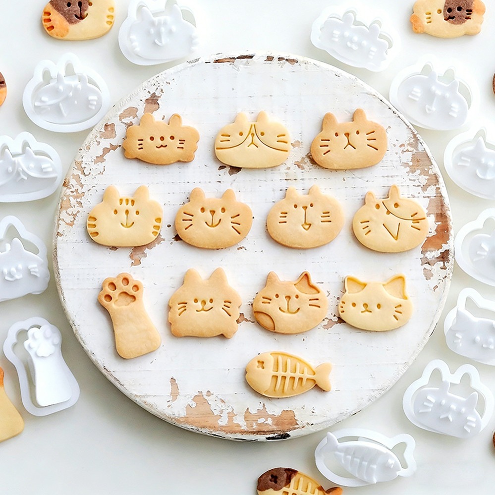 Cute Kitten DIY Stamp Cookie C - Kitchen Appliances Store recension och pris
