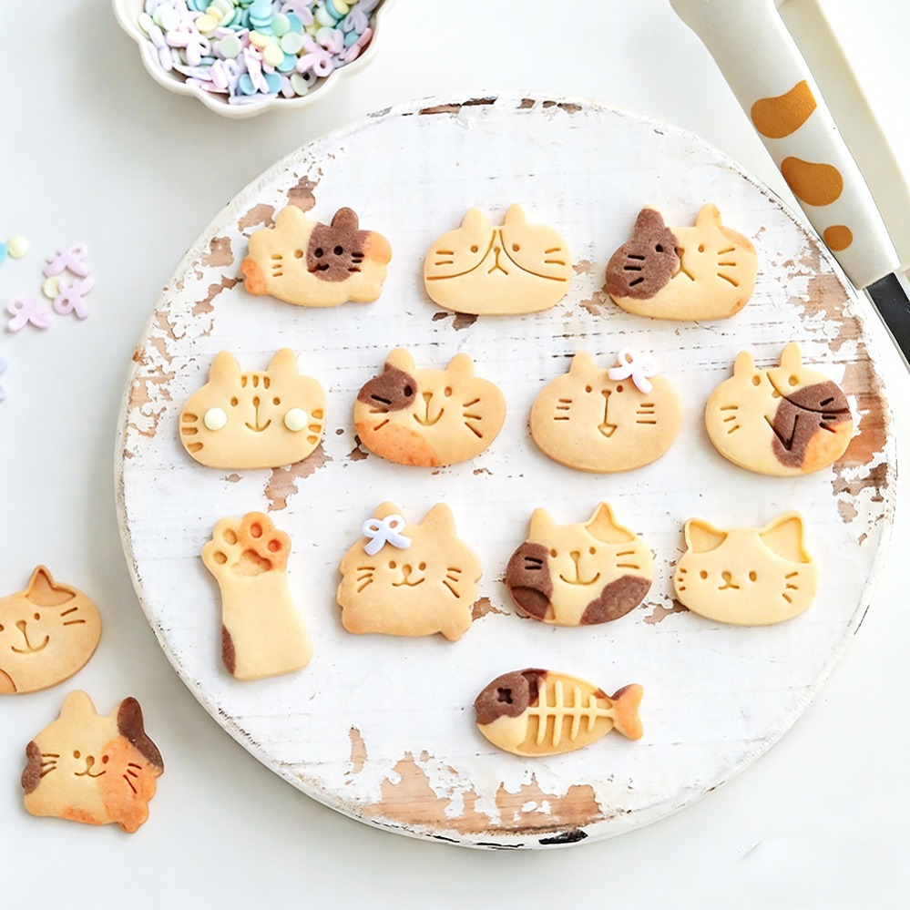 Cute Kitten DIY Stamp Cookie C - Kitchen Appliances Store recension och pris